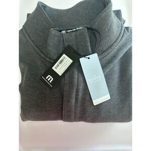 TravisMathew Cloud Collection Ocean Villa 1/4 Zip Fleece Sweatshirt L TMA41421